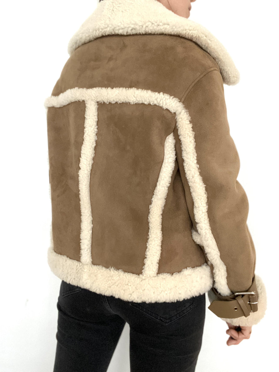 All saints clearance farley shearling jacket