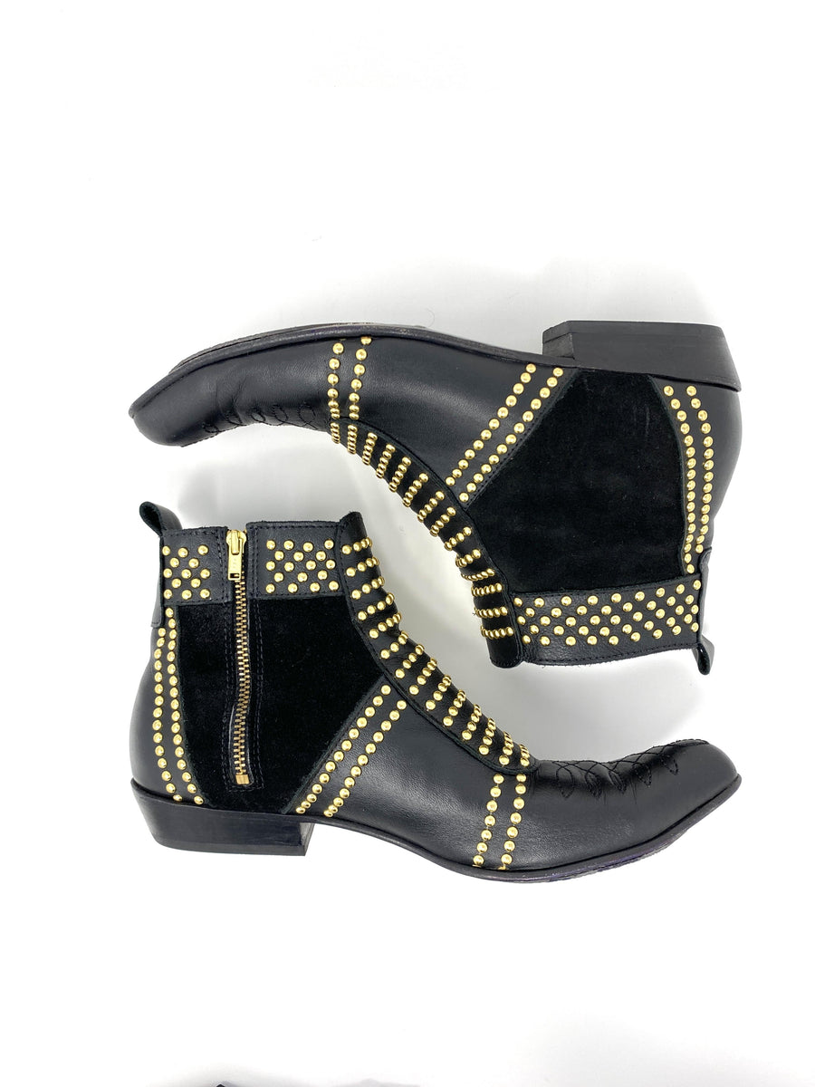 CHARLIE BOOTS GOLD STUDS more sizes available