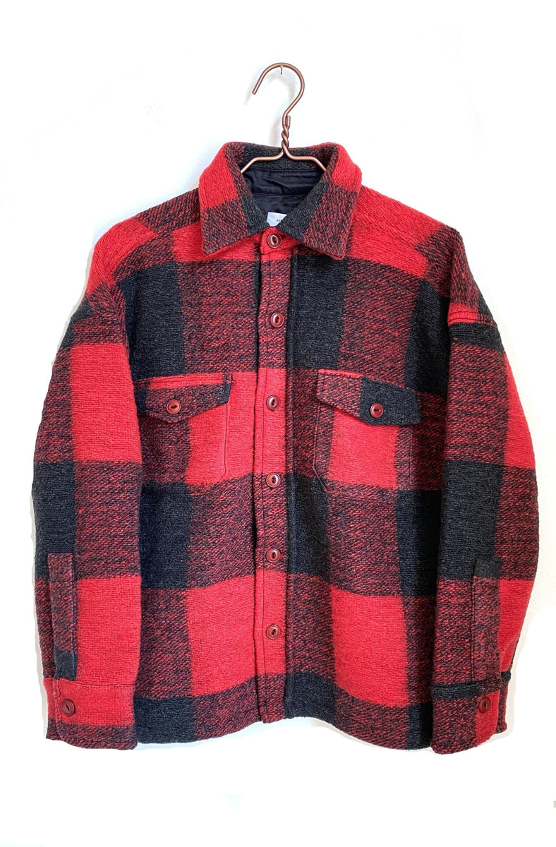 BOBBI FLANNEL JACKET RED SIZE XS PRELOVEDSTORY