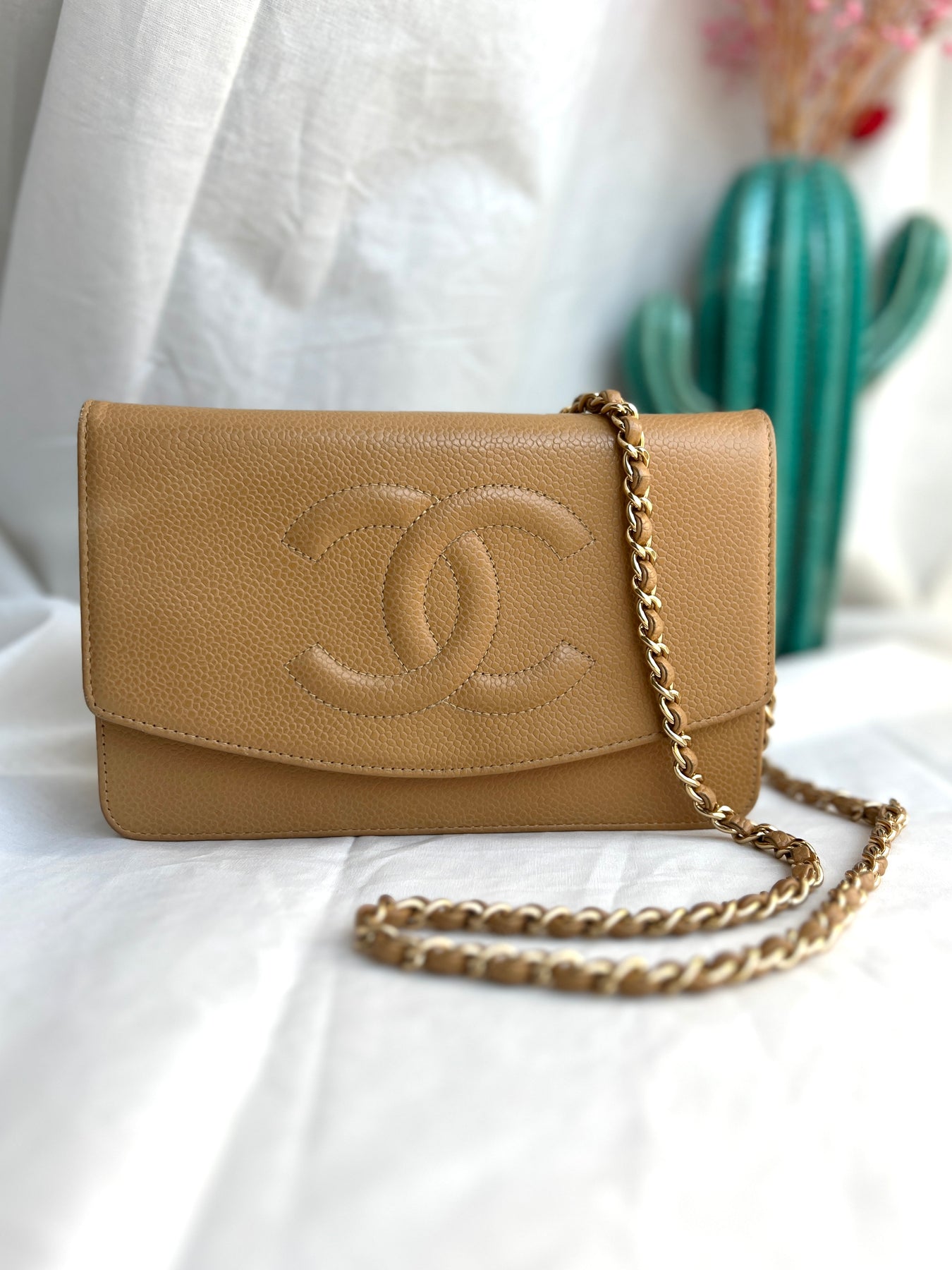 Chanel Classic Pouch Interlocking CC Logo Wallet