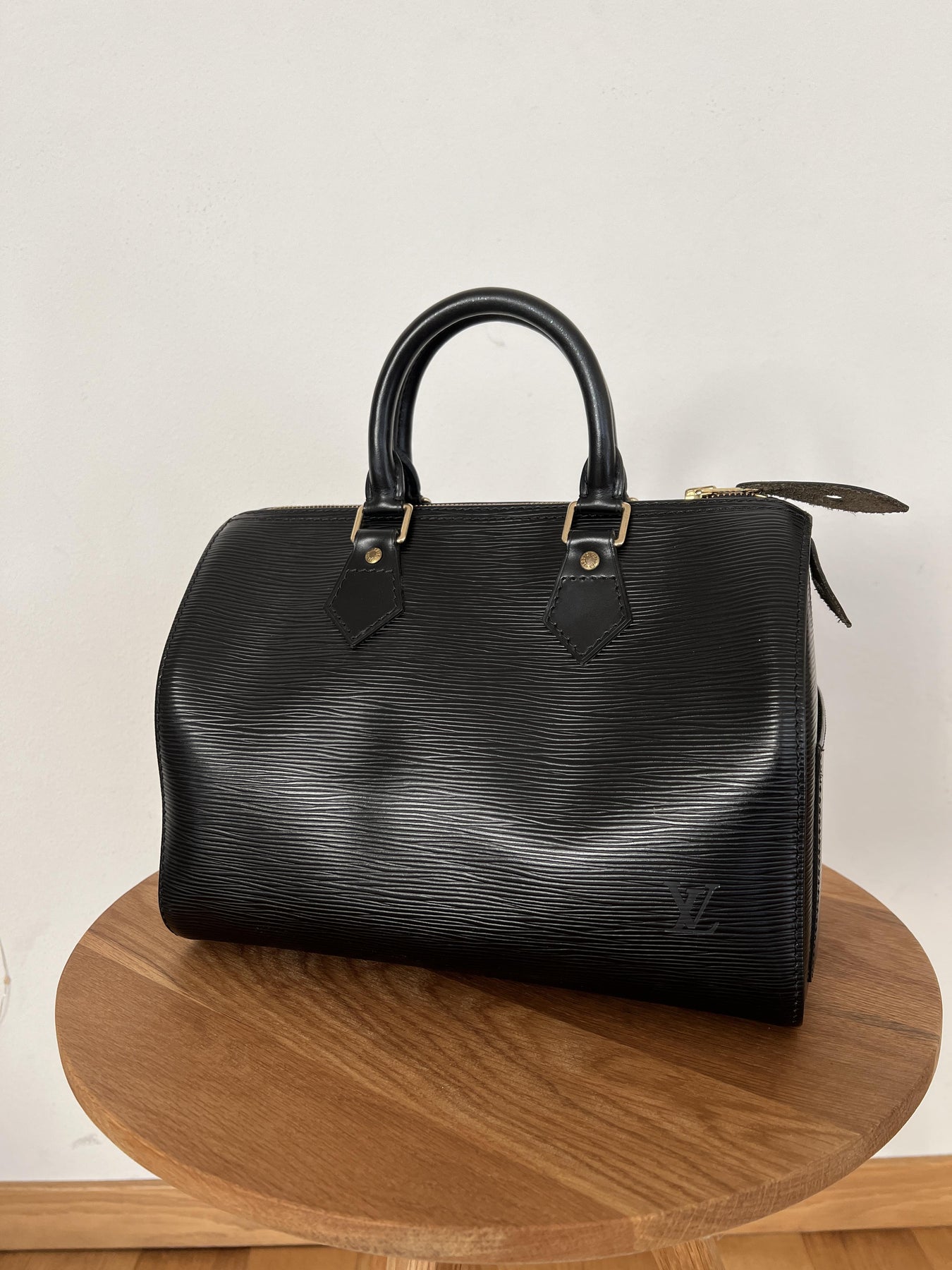 Louis Vuitton, Bags, Louis Vuitton Black Epi Speedy 3