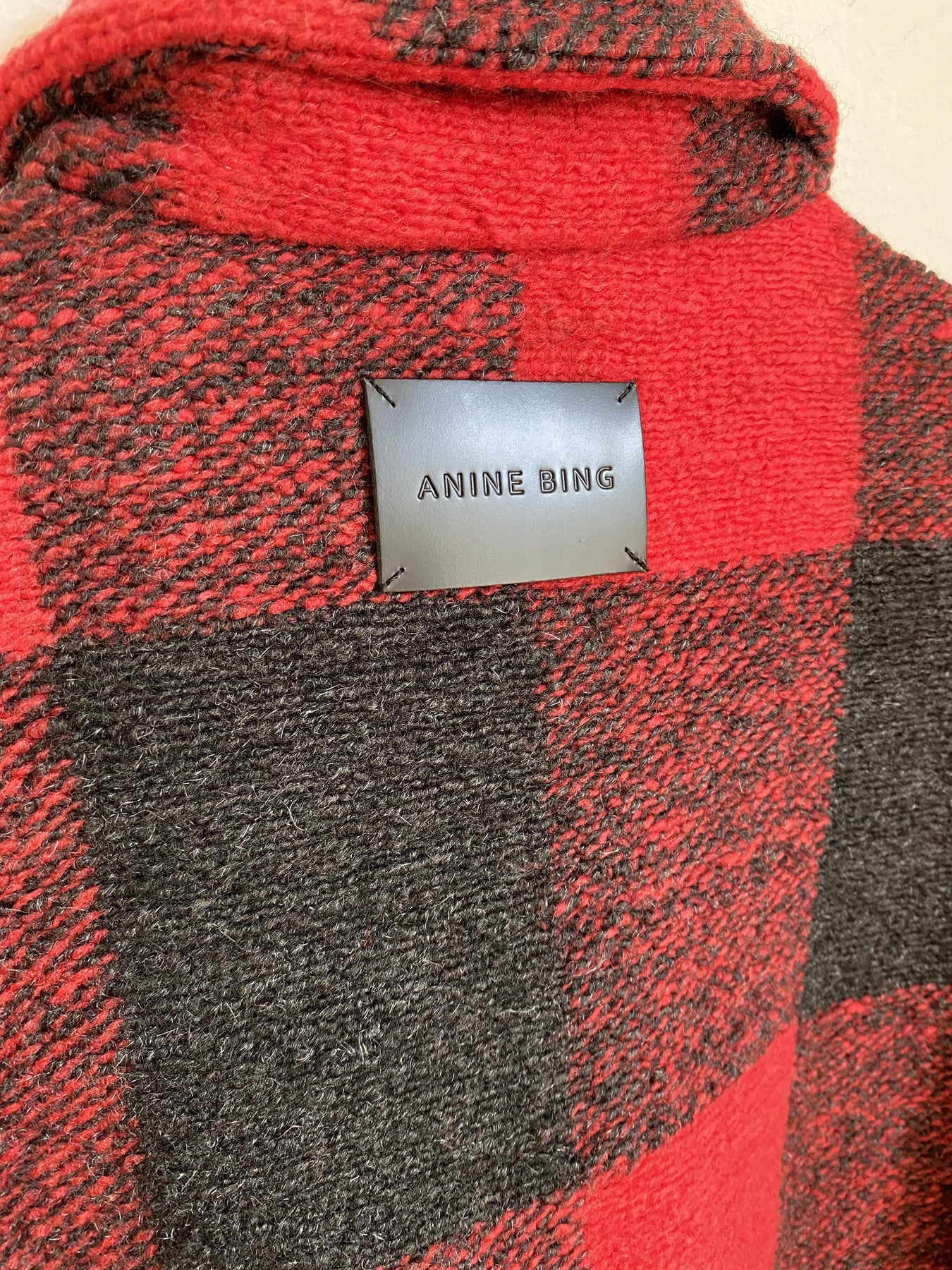 Anine bing bobbi flannel jacket outlet red