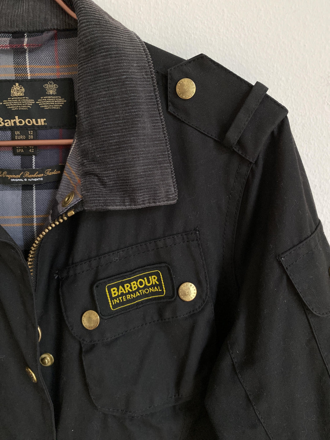 Original barbour tartan best sale