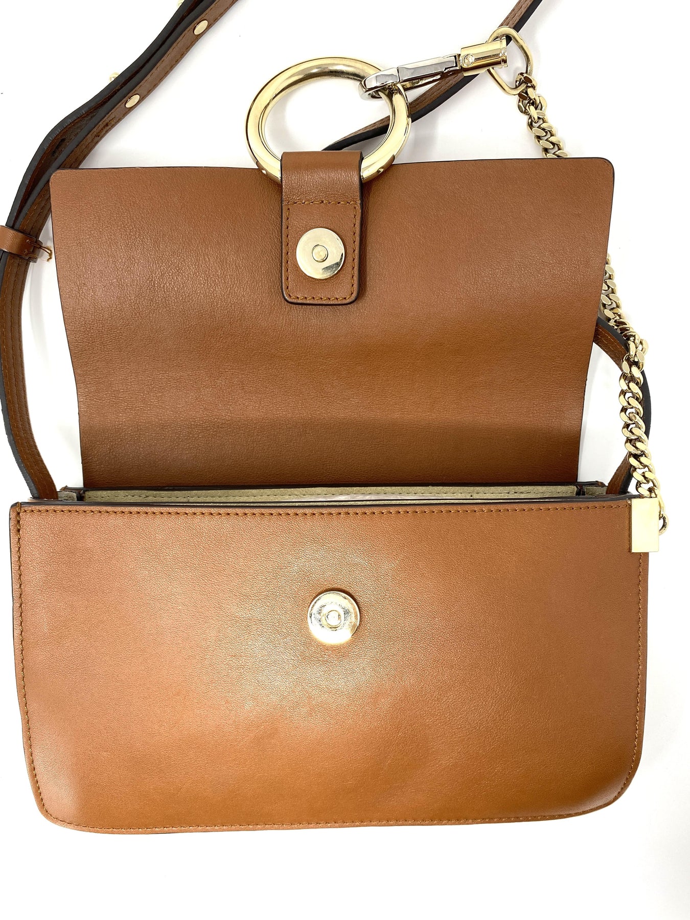 Chloé Faye small leather and suede shoulder bag in Tan – PRELOVEDSTORY