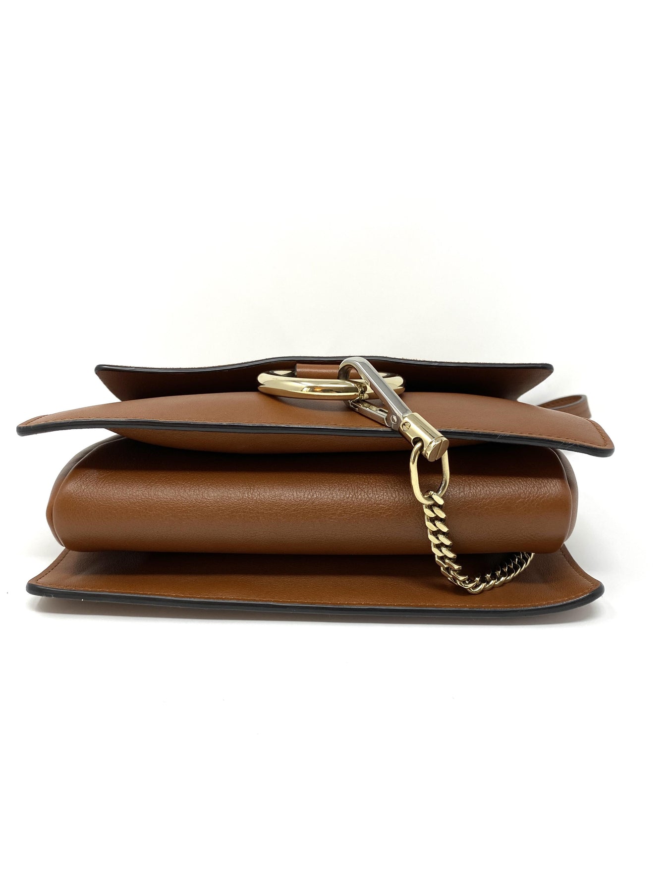 Chloé Faye Mini Chain-strap Leather Cross-body Bag - Brown - ShopStyle