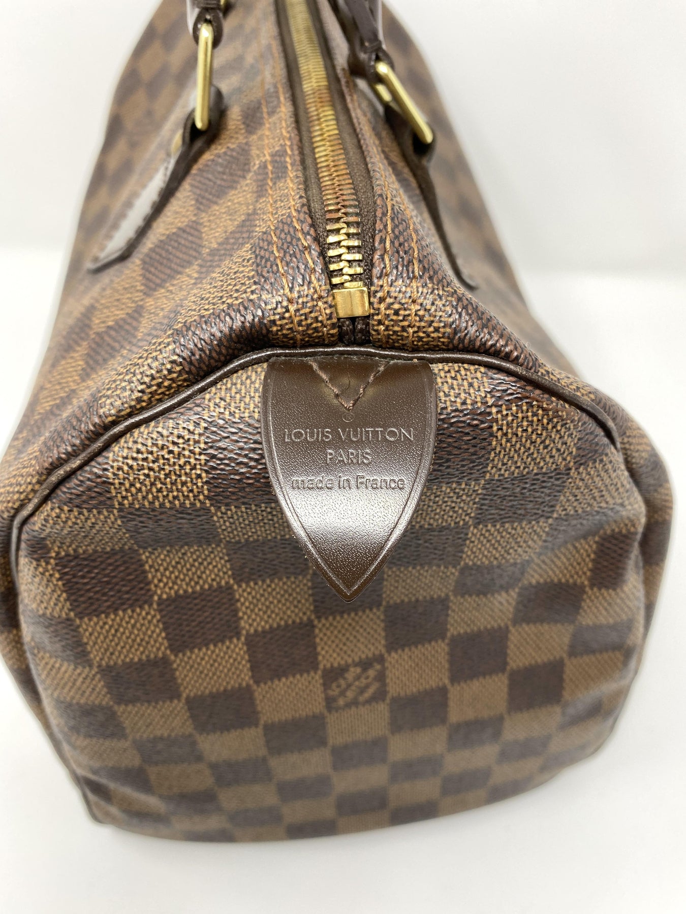 Louis Vuitton Brown Damier Azzure Canvas Speedy 35 Satchel Bag